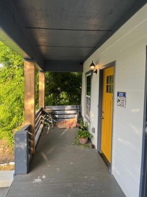 View of patio / terrace featuring covered porch
