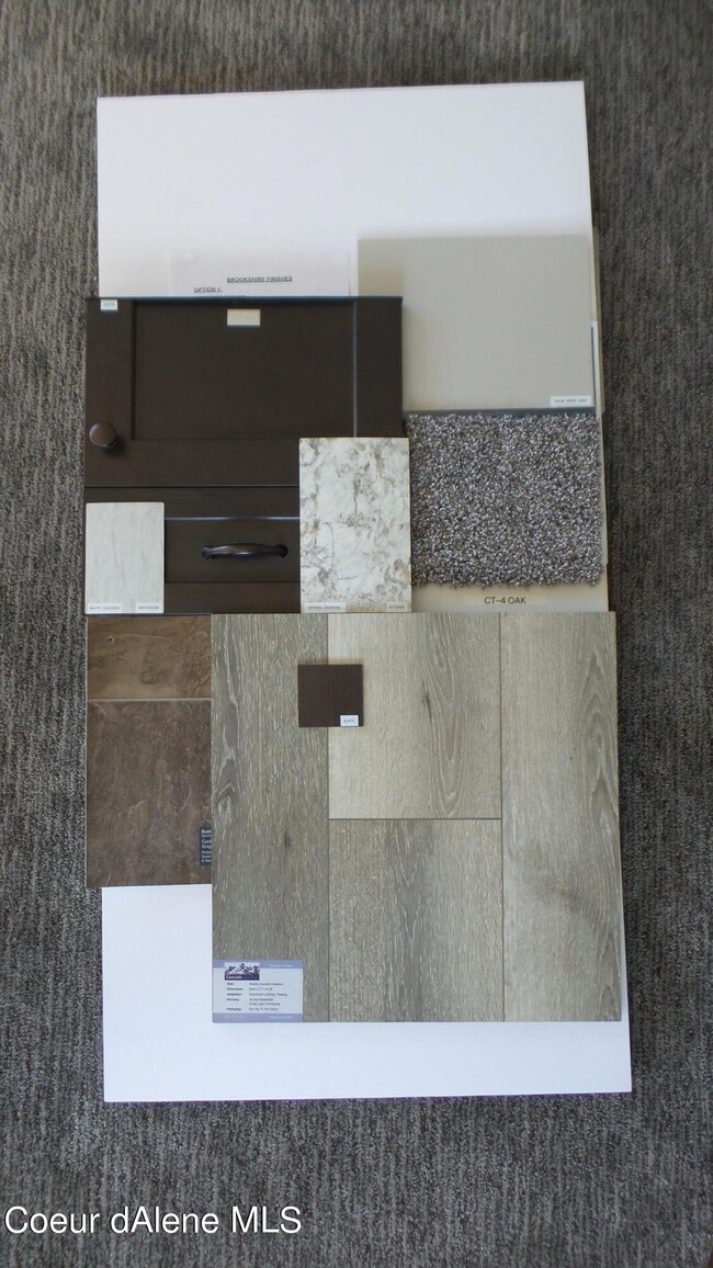 Interior Color Pallet for this home.