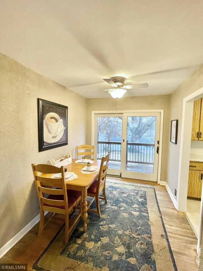 Dining room to kitchen and rear deck