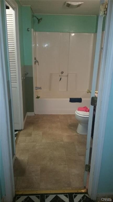 Full bath on the first floor includes a laundry ro