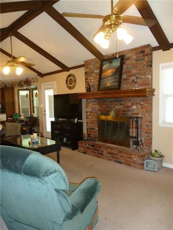 Great Room, warm up to the cozy wood burning firep