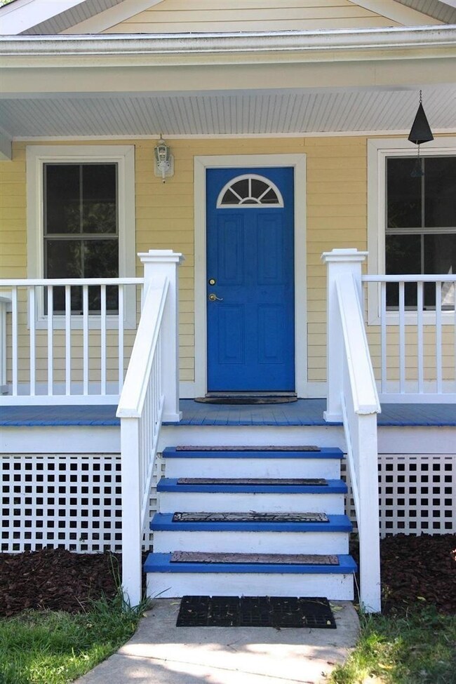 Inviting front porch