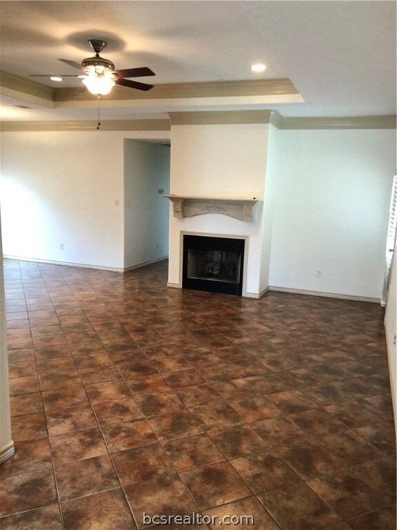 Family room with a wonderful gaslog fireplace.  Th