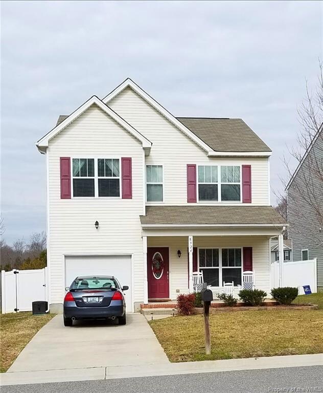 one car attached garage too