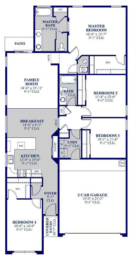 3711 Right Floor Plan MLS