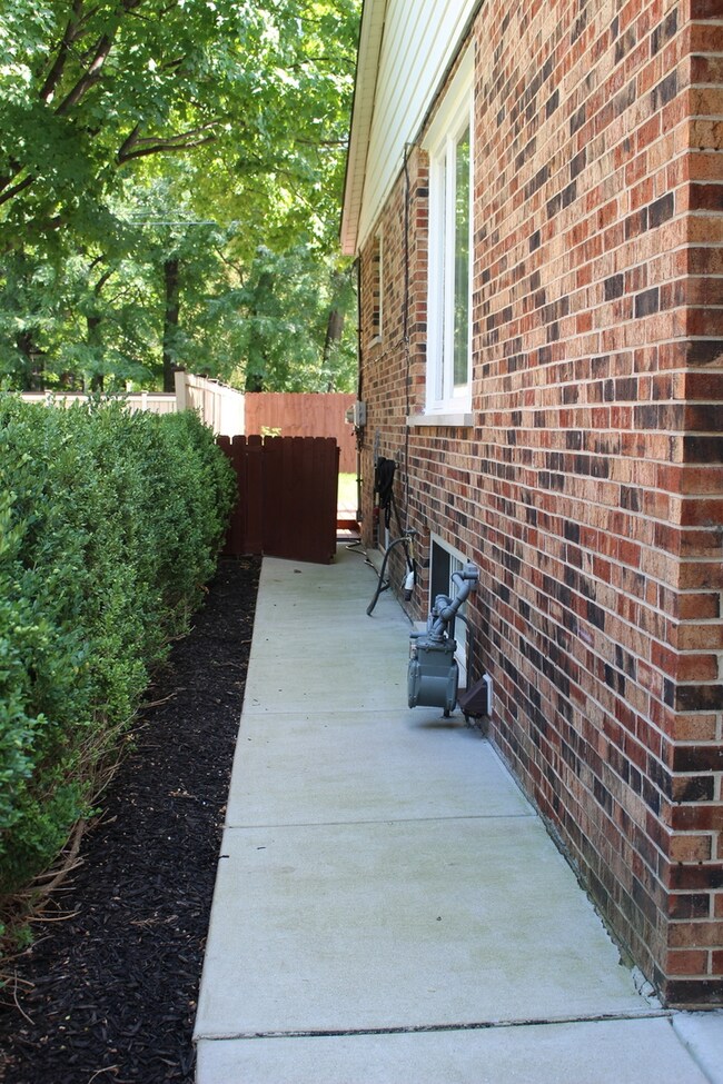Convenient sidewalk from the front porch leading t