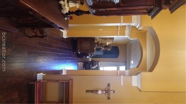 View as you enter the front door.