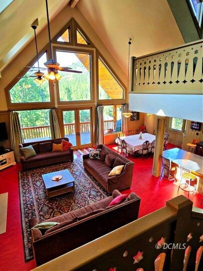 Open Living & Kitchen with Huge Island