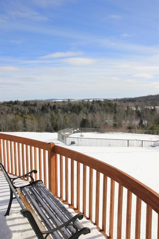 Great views from the deck of the...
