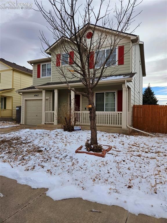 Fully Fenced yard on this home with a Great Front 