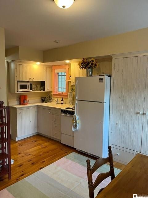 Open floor plan with the kitchen, living room and 