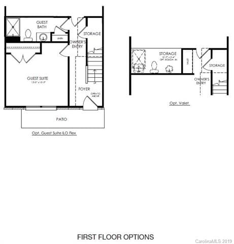 Guest suite on first floor included in this home