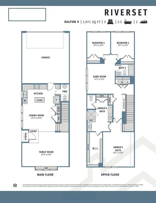 Our end unit Dalton 2 floor plan offers great ente