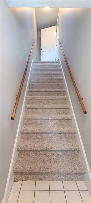 Stairway upon entering