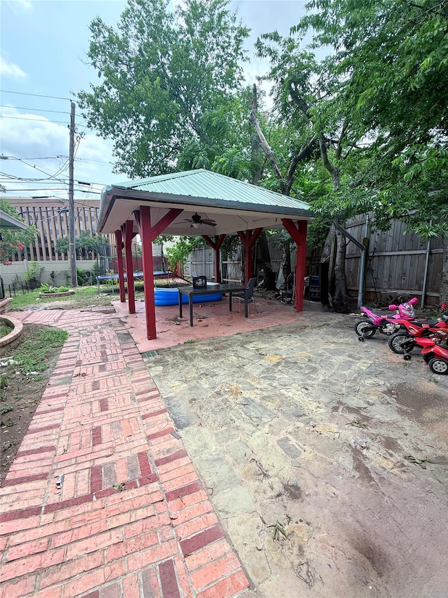 View of patio / terrace with a gazebo