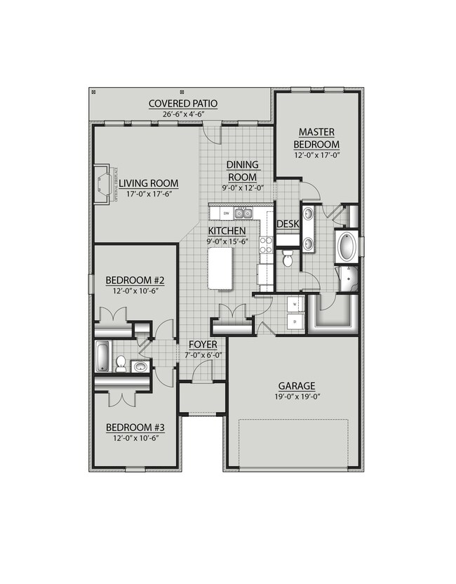 LaSalle AB-GH Floor Plan