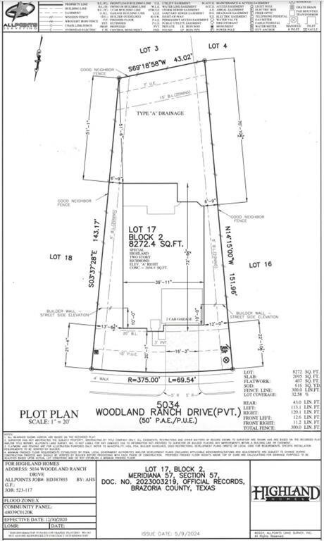 5034 Woodland Ranch  RICHA  oversized lot
