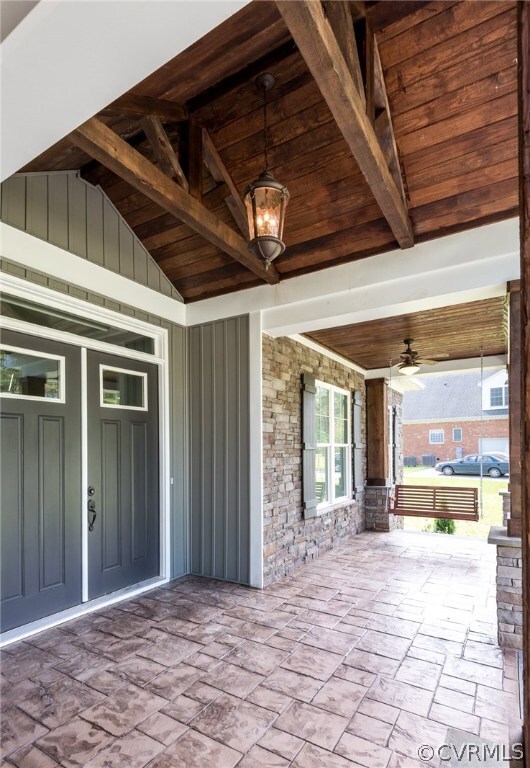 Concrete Stamped Front Porch