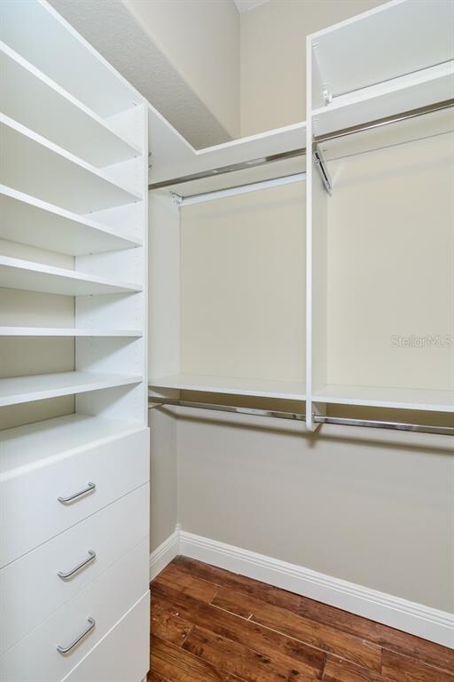 One of Two Master Closets