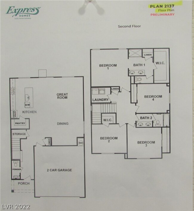 2137 Floor plan. Floor plan is representational on