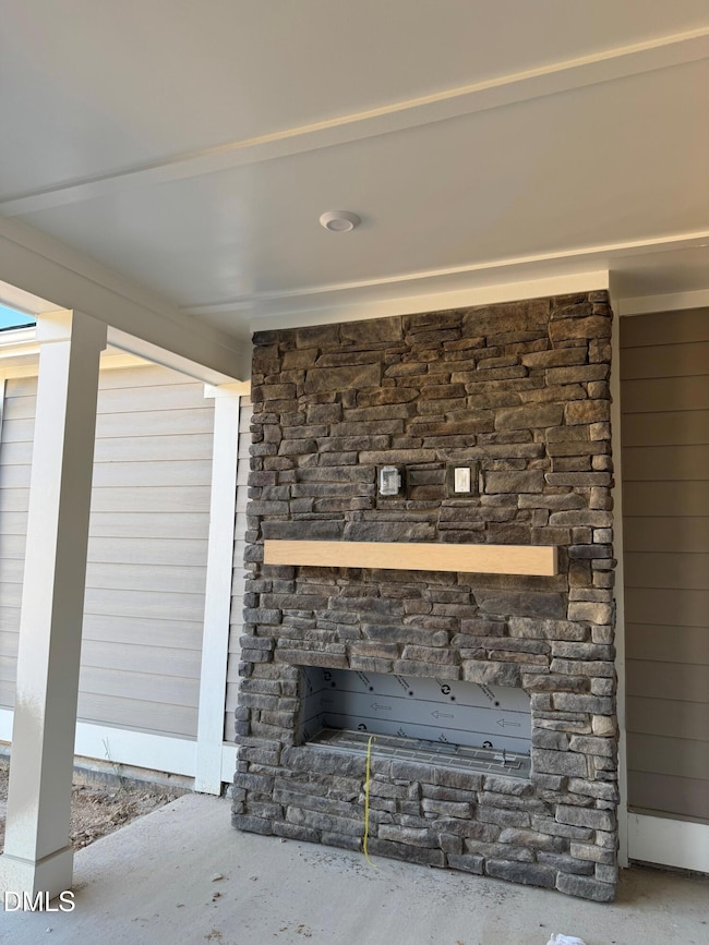 Actual Home - Outdoor Fireplace