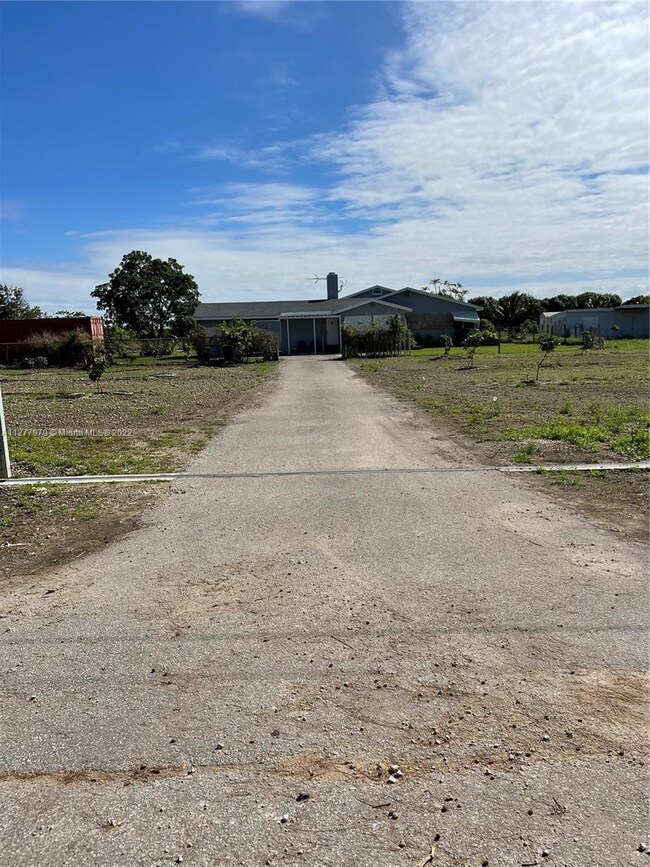 Private fenced driveway
