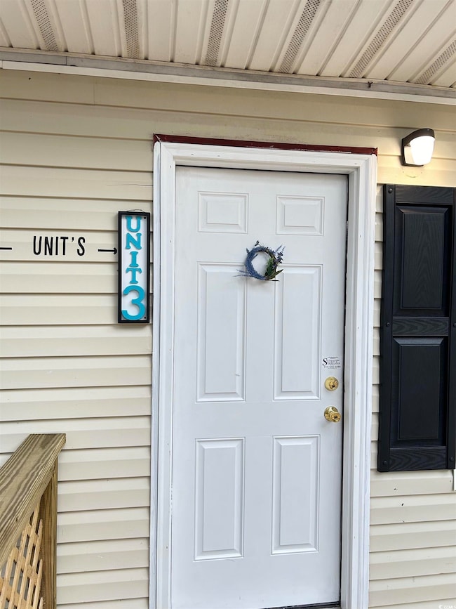 Doorway to property