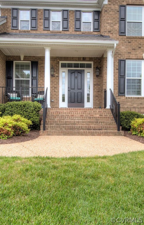 Covered front porch
