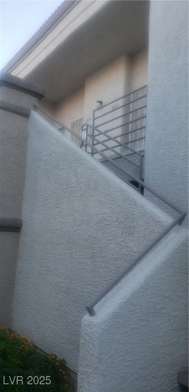 Stairs going up to the unit