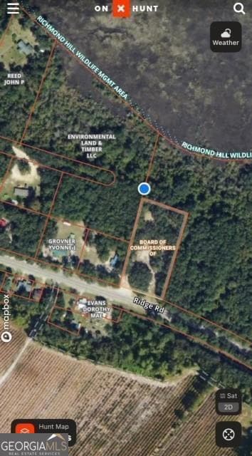 Easement is granted next to Board of Commissioners
