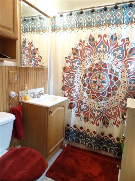 1st updated full bathroom with plenty of space and