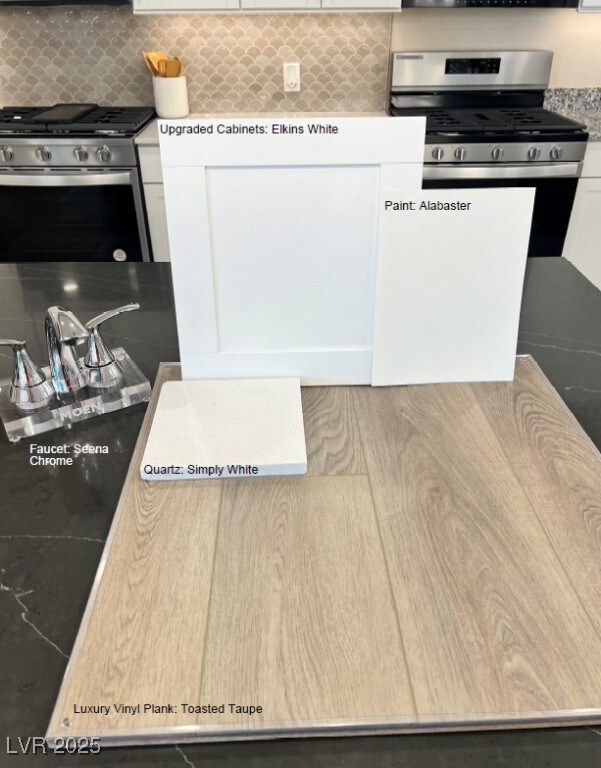 Selected finishes.