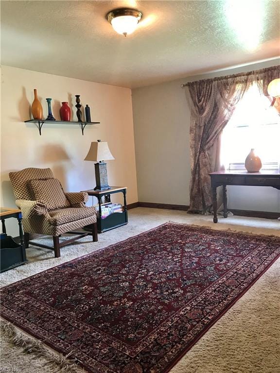 Family room with carpet is a nice additional livin