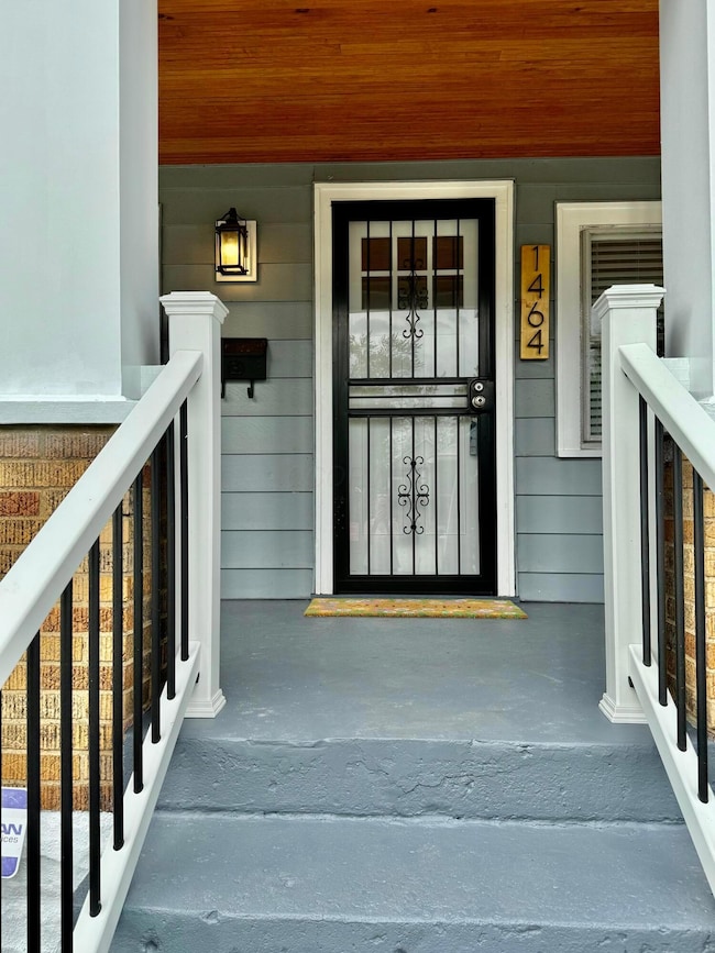 STUNNING PANELED ACCENT ON COVERED PORCH