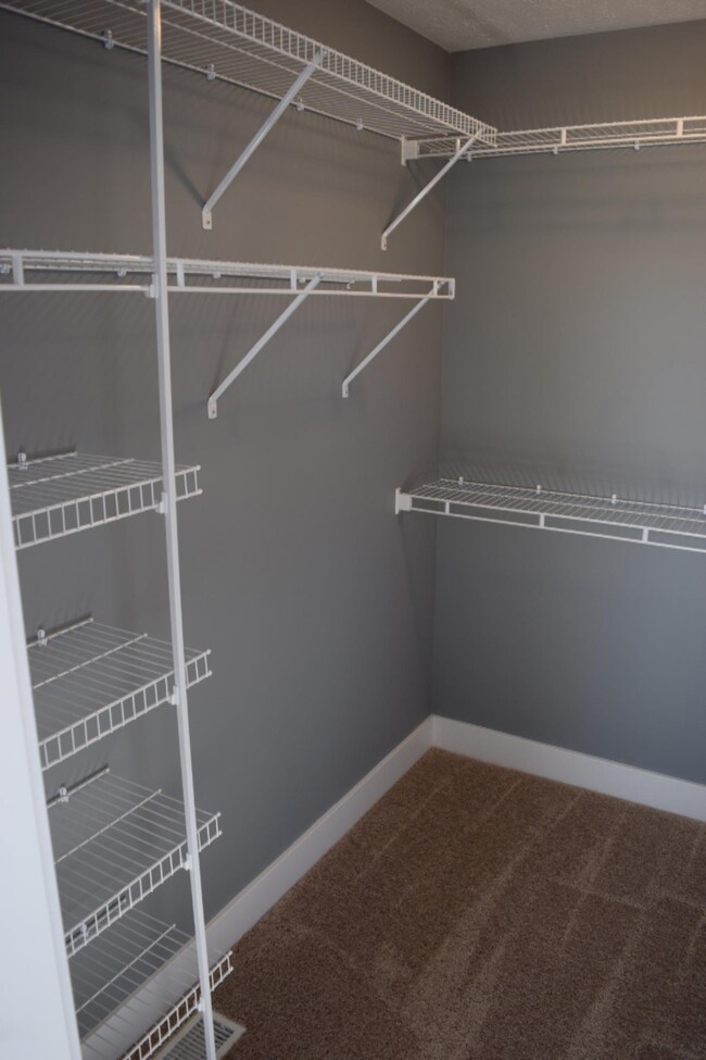 Half master closet.