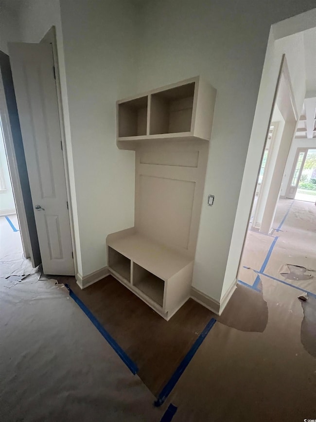 Mudroom with baseboards