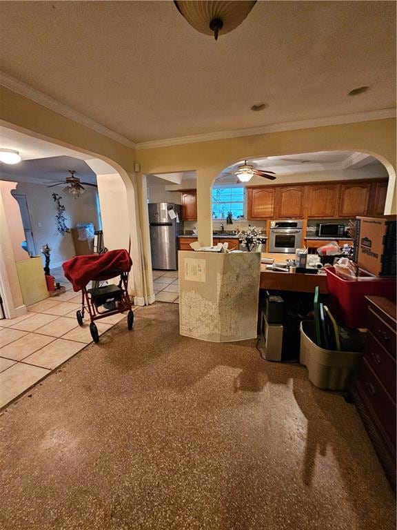 Liv Rm facing kitchen and breakfast area
