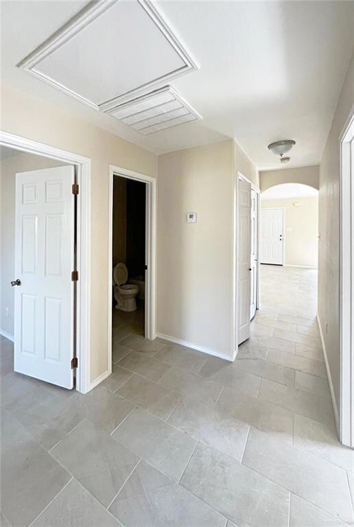 Hallway between rooms