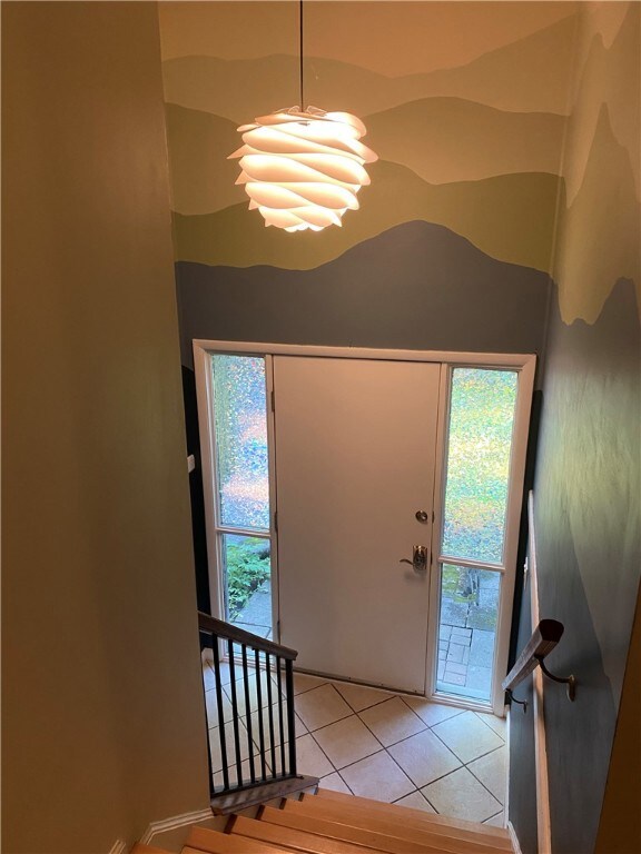 A lovely entry foyer greets you