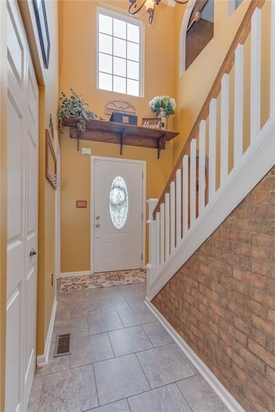 Gorgeous entry hall, makes a statement as you walk