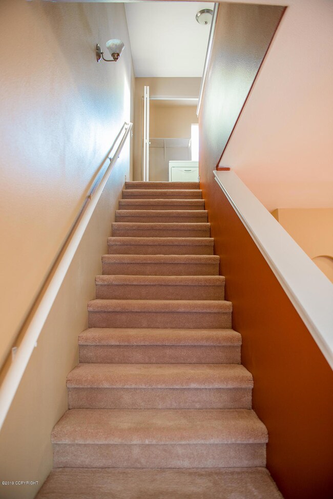 Stairs to bedroom level
