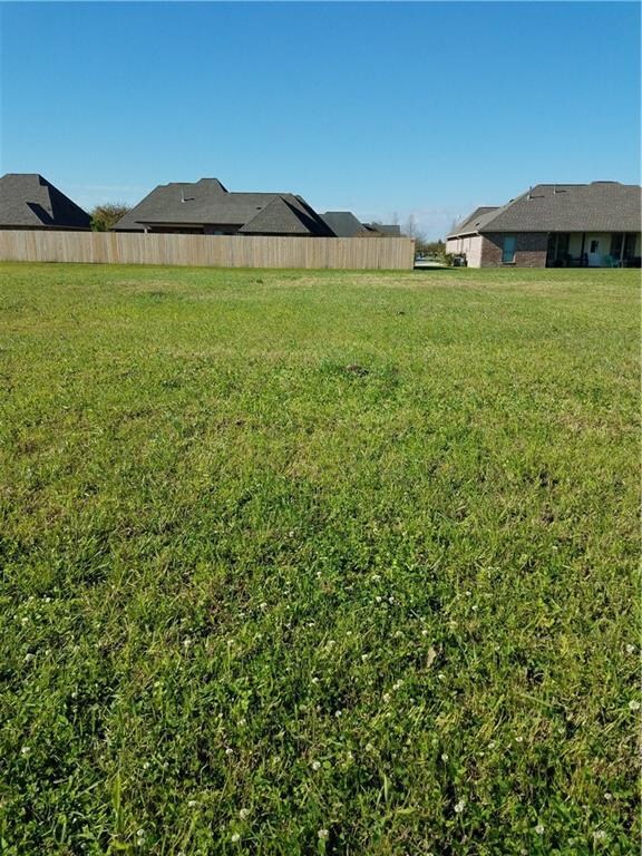 Front view of lot