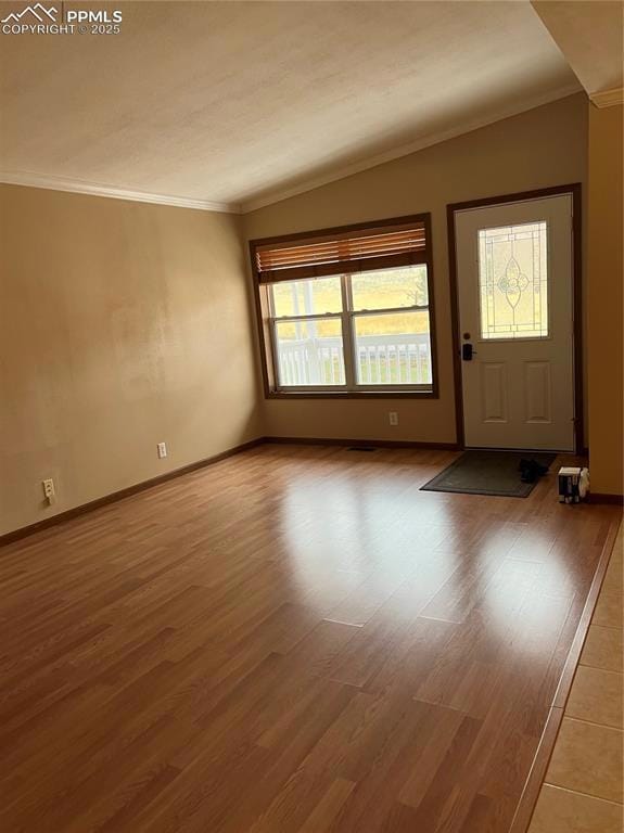 looking towards the front door