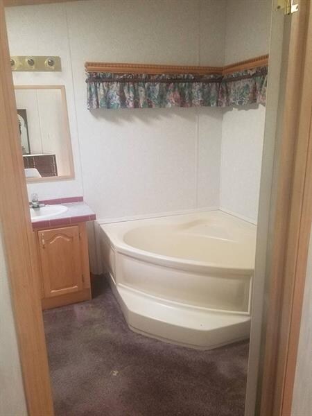 Garden tub in the master bath