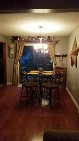 Dining room with access to deck