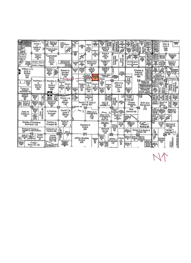 Plat Map 40Ac ML Hewer Rd