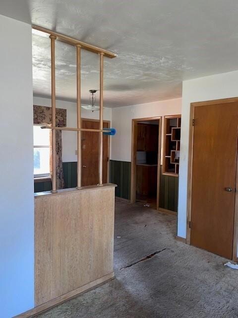 Kitchen with carpet
