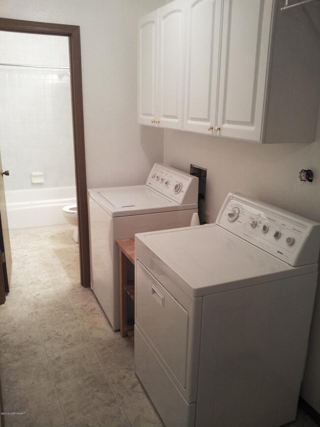 Downstairs bathroom & Laundry area