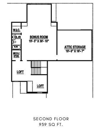 2nd Floor of the Windsor Plan