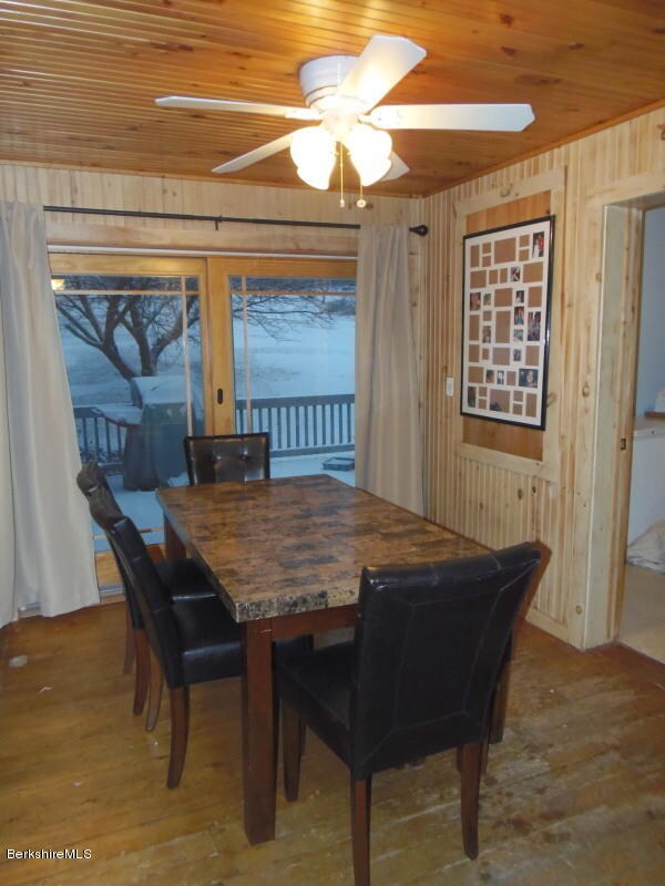 Dining Rm w/Sliding Glass Doors to Deck